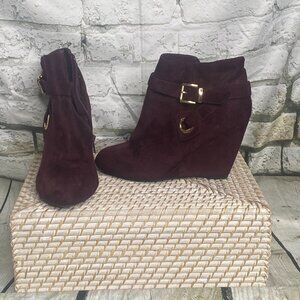 Rebel by ZIGI Burgundy Booties